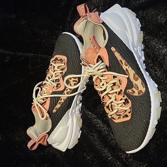 Nike Black, Light Pink and Leopard Print Sneakers - Picture 10 of 15